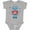 AC-Heather Grey, variant on Robot 1st Birthday Boys Baby Bodysuit