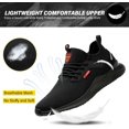 thumbnail image 2 of Waterproof Steel Toe Shoes for Men Lightweight Safety Work Summer Sneakers, Slip-Resistant, Puncture Proof Comfortable & Durable for Construction, Warehouse, and Outdoor Work, 2 of 6