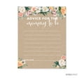 thumbnail image 1 of Peach Rustic Floral Garden Party, Advice for the Mommy to Be Cards, 20-Pack, Games, 1 of 1