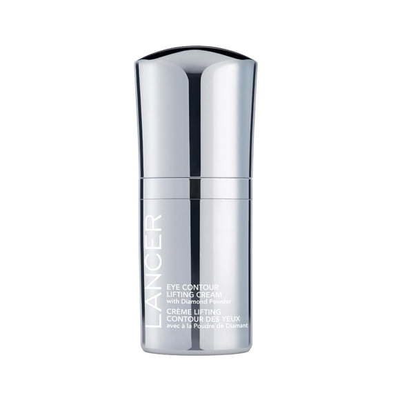 Lancer Crème Liftante Contour des Yeux avec Poudre de Diamant, Crème Anti-Âge avec Acide Hyaluronique, 0.5 Onces