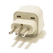 European Adapter Italy Greece VCT International Travel Grounded Adapter Plug for Italy Converts USA & European Plug to Italy Plug ()