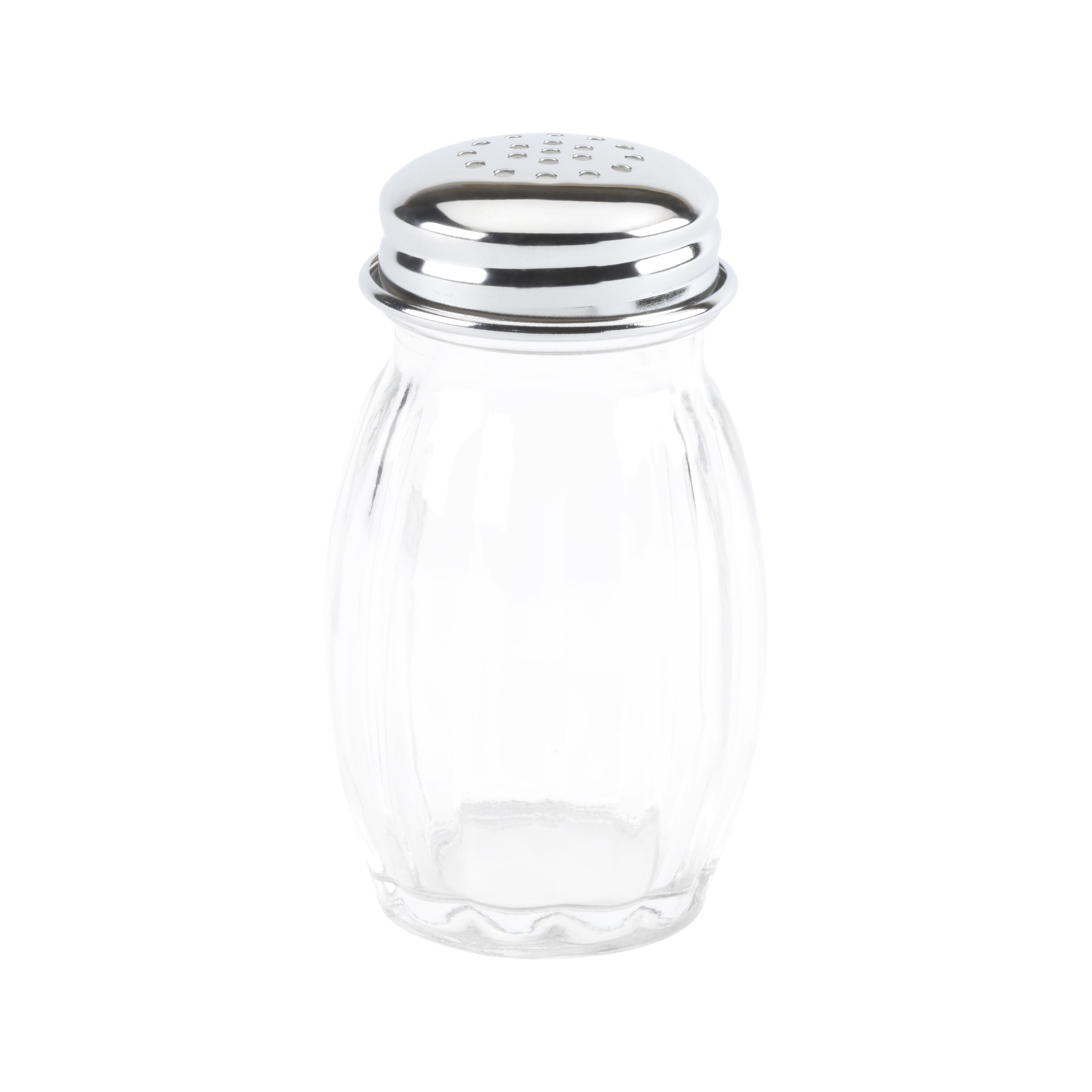 Salt and Pepper Shakers Ribbed Glass Shakers Restaurant Dispensers Pack of  12