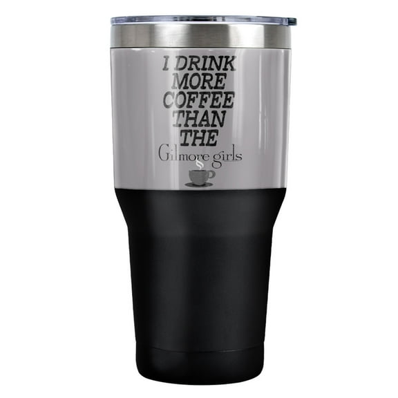 Gilmore Girls More Coffee Stainless Steel Tumbler 30 oz Coffee Travel Cup, Vacuum Insulated & Double Wall with Leakproof Sliding Lid