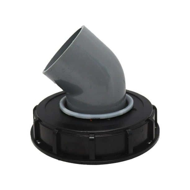 Barril de lluvia para jardín al aire libre, tanque IBC, tapa con filtro, purificador de agua de lluvia. 163 mm 45 grados