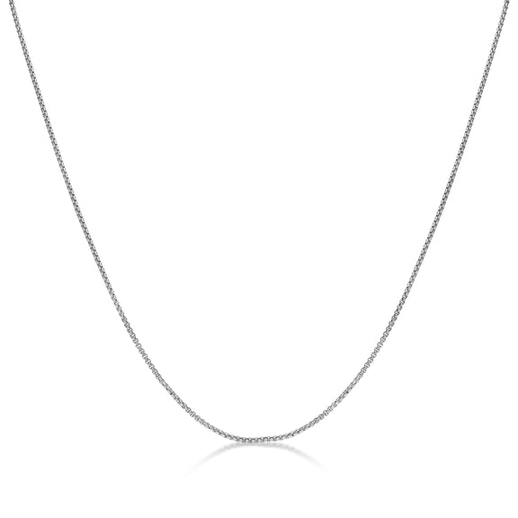 Metro Jewelry Stainless Steel Replacement 2MM Round Box Chain Necklace - 22 Inch