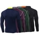 thumbnail image 1 of Camisas de compresión de manga larga para hombres, parte superior deportiva de secado rápido, entrenamiento elástico, 1 of 7