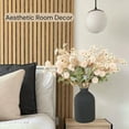 thumbnail image 6 of Beige Silk Flower Arrangements, Large Artificial Floral Centerpieces with Eucalyptus and Wild Flowers for Dining Table Decor, Long Stem Faux Mums for Home Living Room Coffee Table, 6 of 8