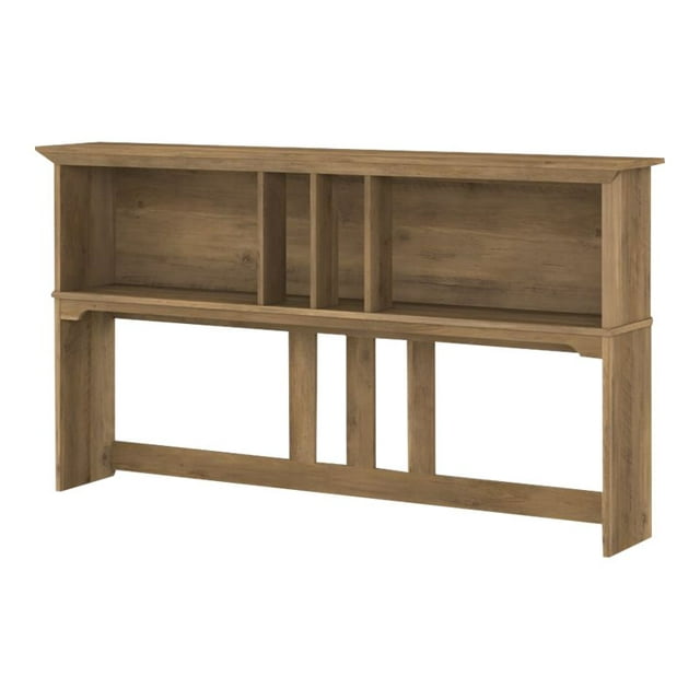 Bush Furniture Salinas 60W Hutch for L Shaped Desk, Reclaimed Pine