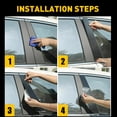 thumbnail image 4 of B Pillar Sticker, Elegant Paste Installation Wear Coverage Anti Scratch Aging  Door Window Pillar Trim  For Versa, 4 of 8