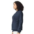 thumbnail image 6 of Unisex Hammer Maxweight Crewneck Sweatshirt 75/25 Cotton/Polyester Fleece Long Sleeve Winter Sweater (Pitch-Black+Blue-Dusk 2PCS, S), 6 of 6