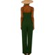 thumbnail image 2 of TaTaai Women's Summer Loose Wide Leg Jumpsuit V-Neck Adjustable Spaghetti Straps Side Slit And Pockets Casual Fashion Long Jumpsuit Gift, 2 of 4