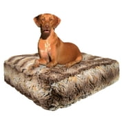 Angle View: Bessie and Barnie Simba Luxury Extra Plush Faux Fur Rectangle Pet/Dog Bed