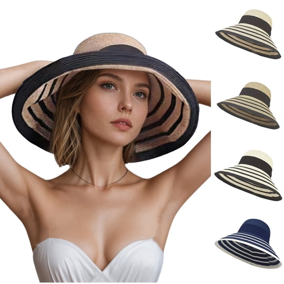 Kcolen Womens Sun Hats With Uv Protection Stylish Summer Sun Hat with Wide Brim for Outdoor Travel and Casual Beach Activities