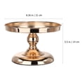 thumbnail image 2 of MasteelfCA 1PC 8-inch Wrought Iron Cake Rack Mirror Surface Cake Tray Wedding Display Rack, 2 of 7