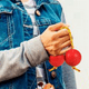 thumbnail image 2 of 1 Par de Maracas Aslatua, Instrumento de Percusión Musical Kashaka, Maraca Africana Asalato, Bolas Rítmicas Rojas., 2 of 5