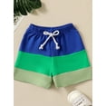 thumbnail image 2 of Bagilaanoe Toddler Baby Boys Casual Shorts Quick Dry Drawstring Short Pants 6M 12M 18M 24M 3T Kids Contrast Color Summer Clothes, 2 of 7