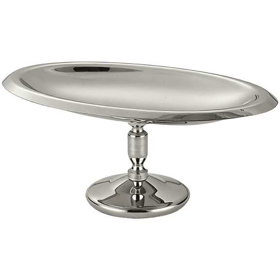 304 Stainless Steel Dessert Bowl, Oval Footed Ice Cream Cup, 6.7 in Metal Serving Bowl, High Footed Salad Bowl Dish, Modern Elegant Fruit Snack Tray for Home, Wedding, Parties