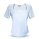 thumbnail image 2 of Blusa de licra fresca y elegante cuello cuadrado Blanco Mediana, 2 of 2