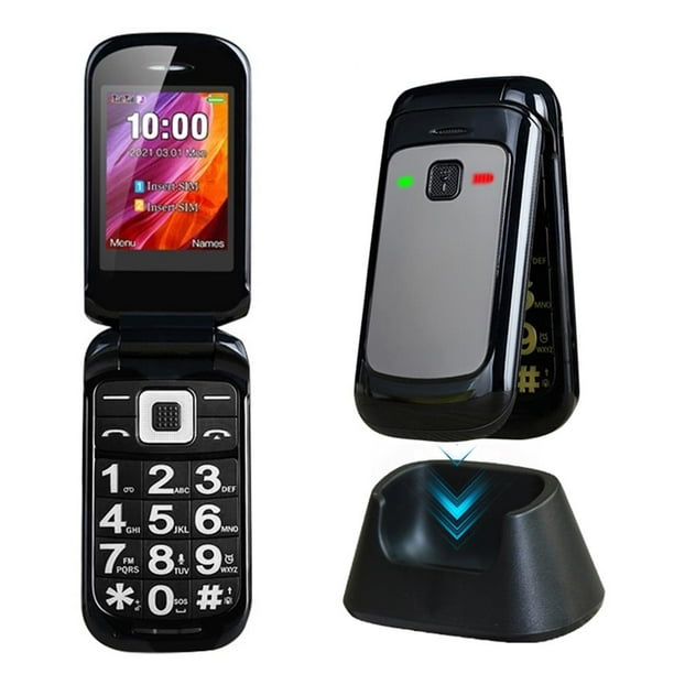 Teléfono Celular Para Personas Mayores Ancianos Simples Niños Teléfonos Con Botones Grandes Equipo Comunicador Accesorio De Comunicación Dispositivos Parlantes Inevent EL017950-02