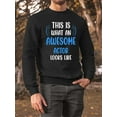 thumbnail image 2 of Awesome Actor Looks Like  Sweatshirt Men -Smartprints Designs, Male Small, 2 of 4