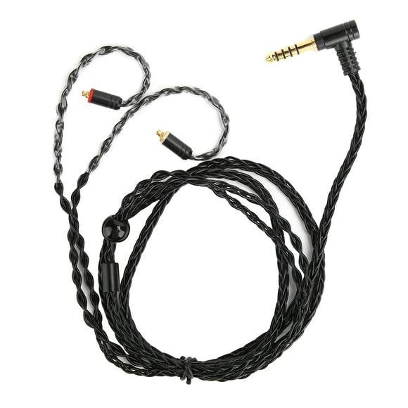 ZOUSSIQI 4.4mm MMCX Earphone Cable Replacement Fit for Shure SE215 SE535 SE846 UE900 HeadphonesBlack EL225#09281