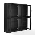 thumbnail image 3 of Essen 2Pc Glass Door Kitchen Pantry Storage Cabinet Set, 3 of 14