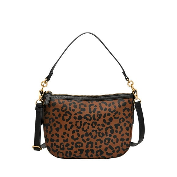 Bolso de mano Fossil Jolie Crossbody con estampado de leopardo 28 x 8 x 20 cm