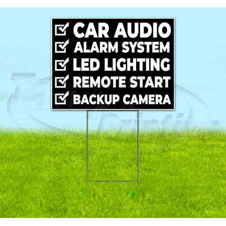 Your One Stop Shop Checklist (18 x 24 ) Yard Sign Includes Metal Step Stake