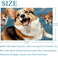 thumbnail image 5 of Dog Soft and Warm Microfiber Custom Throw Blanket: Printed Lightweight Throw Blankets for Sofa, Bed, Couch, Office, and Camping, 5 of 6