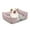 Soft Pink, variant on Magshion Small Medium Cuddler Dog Bed, Anti-Slip PVC Dotted Bottom and Machine Washable, Light Gray,20"