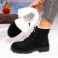 thumbnail image 3 of Bixock Boots for Women Fleece Lined Thick Warm Snow Boots Large Size Round Toe Slip On Warm Comfortable Fall Winter Outdoor Women Shoes, 3 of 9