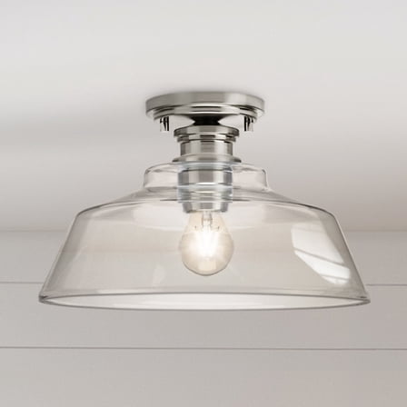 Luxury Transitional Ceiling Light, Brushed Nickel, UHP4885