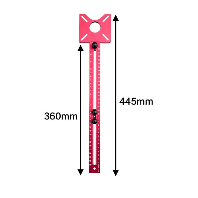 Support de Rainures en Alliage d'Aluminium 400mm avec Base Détachable pour Découpeuse de Menuiserie Guide de Positionnement