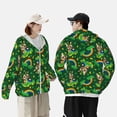 thumbnail image 4 of Vsdgher Chemise à Capuche Imprimée pour la Saint-Patrick pour Hommes et Femmes, Protection Solaire à Manches Longues pour la Pêche et la Course - Petite Taille, 4 of 7