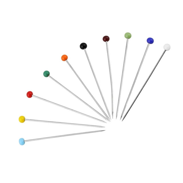 Straight Pins,800/1000 Pcs Straight Pin Glass Ball Head Sewing Pins For DIY Wedding Flower Ball Decoration