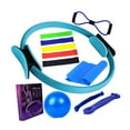 thumbnail image 3 of Kit de 12 piezas de aros y pelotas de pilates, equipo de ejercicio multiusos Azul, 3 of 9