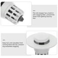 thumbnail image 4 of Pop-up Drain Tub Stopper Water Trough Bathroom Drainer Ordinary Face Pool White, 4 of 6