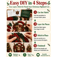 thumbnail image 3 of 1 PCS Christmas Woodland Wildlife DIY Patchwork Kit, 2026 New Beginner Friendly Layered Fabric Craft Set, Complete Pre-Cut Supplies,Christmas Home Decor, Unique Holiday Gift(Highland Cow), 3 of 6