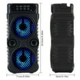 thumbnail image 4 of Portable Bluetooth Speaker with 2500W Peak, Colorful Lights & Heavy Bass, Double Subwoofer, FM Radio, MP3 Player, BT/TWS/FM/USB/AUX/TF/Mic Input for Home Party, Holiday, Christmas Gift, 4 of 12