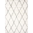 thumbnail image 1 of Nuloom 5' x 7' Hand Made Marrakech Shag Rug in Ivory, 1 of 5