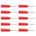 thumbnail image 2 of Back Probe Pins Multimeter Probe 10pcs Banana Jack Wire  Probe PVC Appearance 2mm/0.08in To 4mm/0.16in Conversion Insulation Pins For Multimeter, 2 of 8