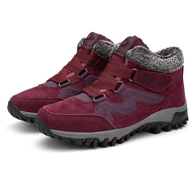 Zapatos casuales de invierno Forro de felpa Zapatos de deporte de talla grande para hombres y mujeres (Bean Red 43) Ndcxsfigh Tenis De Mujer Tenis De Hombre