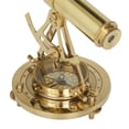 thumbnail image 6 of DecMode 8" x 8" Brass Metal Compass Telescope with Compass Base, 1-Piece, 6 of 9