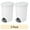 White, variant on Sterilite Small Bathroom Trash Can, 2.6 Gallon Plastic Garbage Bucket Bin with Step Lid, Black