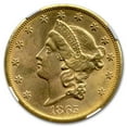 thumbnail image 2 of 1865-S $20 Liberty Gold Double Eagle MS-62 NGC, 2 of 3