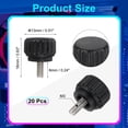thumbnail image 2 of Uxcell Threaded Knurled Thumbscrew Monitor Mount Arm Screws Stainless Steel Clamping Knobs Grip Thumb Screw for Computer TV M3 x 6mm, 2 of 7
