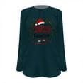 thumbnail image 4 of WEAIXIMIUNG Ladies' Winter Floral Print Sweatshirt Long Sleeve Christmas Top, 4 of 4