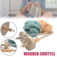 thumbnail image 2 of Drop Spindle Top Whorl Yarn Spin Hand Carved Wooden Tool Gift For Beginners, 2 of 4