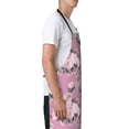 thumbnail image 2 of Goofa Rose Flowers Printed Waterproof Apron 33" Chef Aprons for Men Heavy Duty Chemical Work Apron Adjustable Bib Apron, 2 of 9