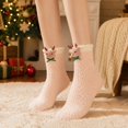 thumbnail image 5 of Kamentoy Socks For Women Christmas Thick Coral Fleece Fuzzy Mid Calf Crew Socks Soft Warm Plush Sleep Socks for Ladies Fall Winter Indoor Lounging Rest Christmas Holiday, 5 of 6